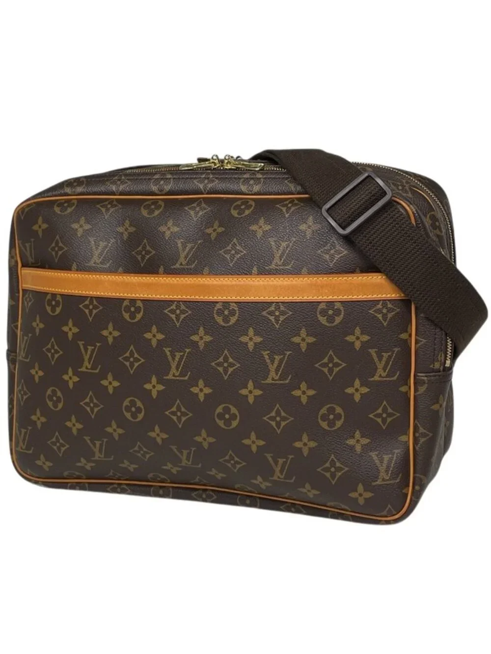 Louis Vuitton Reporter GM Crossbody Shoulder Bag Monogram Brown